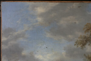 Portfolio 4 Wouwerman Detail Himmel: während der Restaurierung