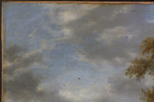 Portfolio 3 Wouwerman Detail Himmel: vor der Restaurierung