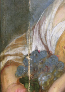 Portfolio 9 Jordaens Gemälde, Detail nach Firnisabnahme
