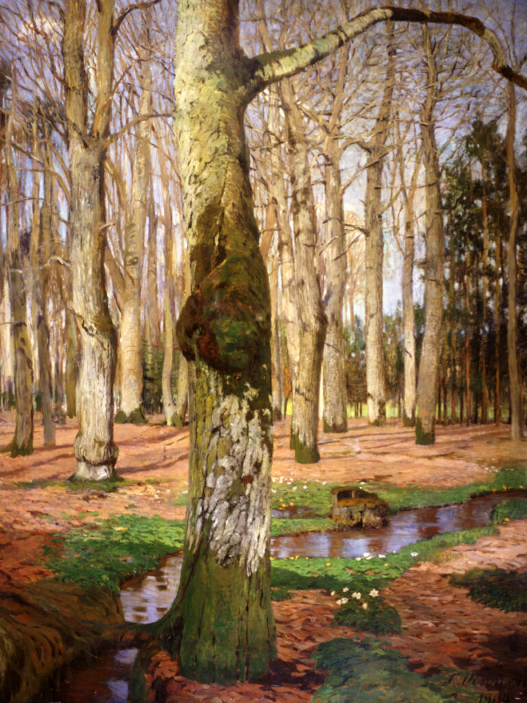 Portfolio: Gemälde Vinnen, Buchenwald, nach der Restaurierung